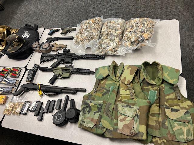 Nearly 450 Pounds of Magic Mushrooms, Firearms Seized in Southern California