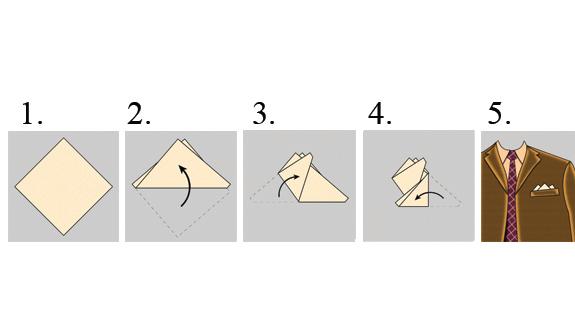 5 Ways to Fold Pocket Squares: Men’s Dress Tips