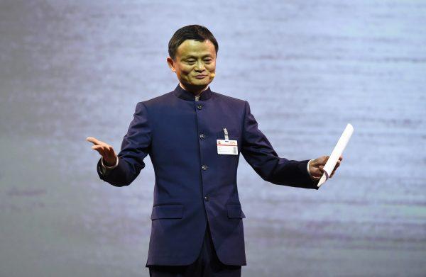 The founder and executive chairman of Alibaba Group, Jack Ma, speaks at a technology fair in Hanover, central Germany, on March 15, 2015. (Tobias Schwarz/AFP/Getty Images)
