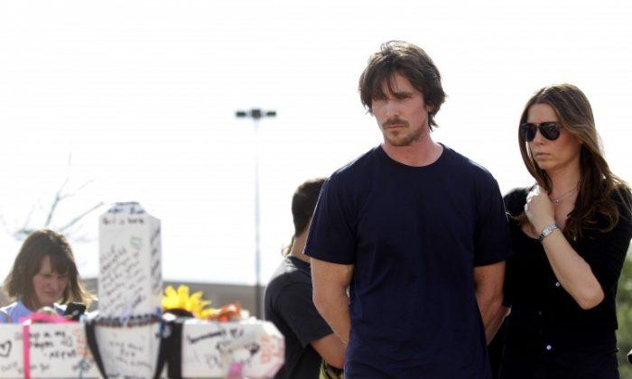 Christian Bale Visits Aurora Following ‘Dark Knight’ Shootings