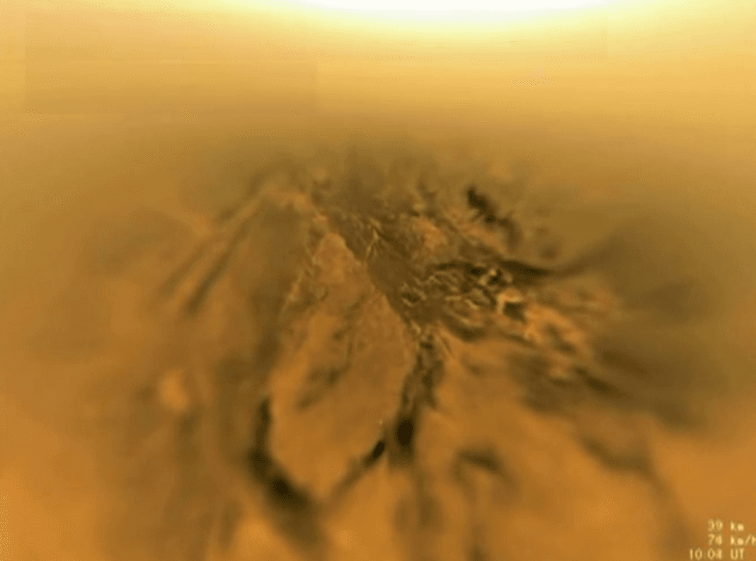 Here's an incredible image showing the surface of Titan—Saturn's moon. (AOL Screenshot)