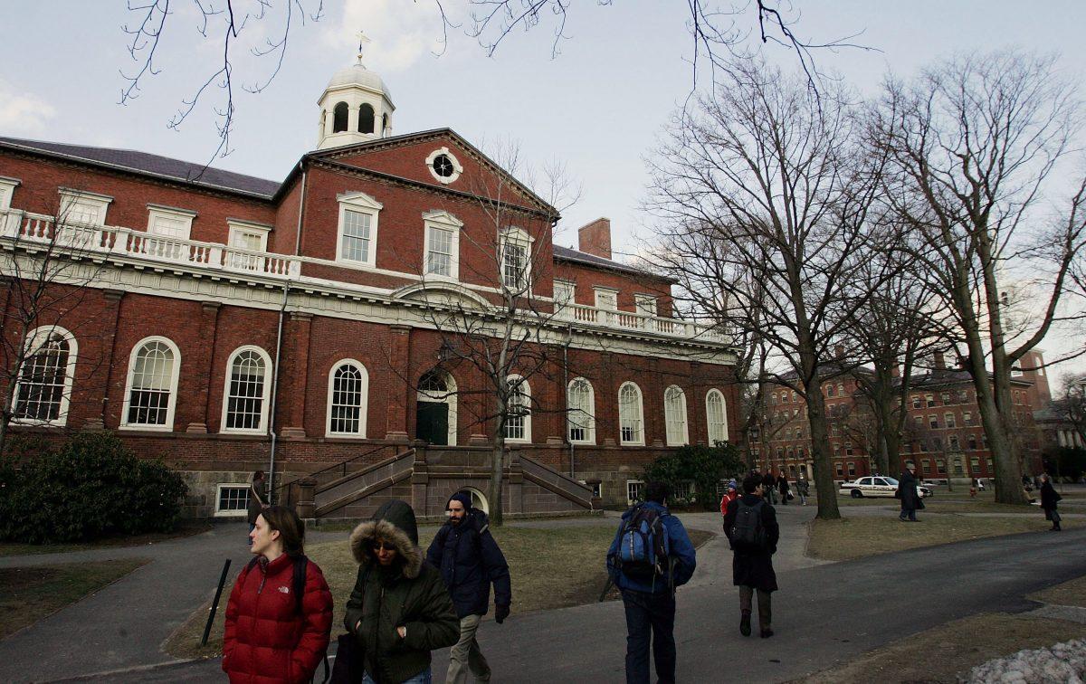 Harvard University campus in Cambridge, Mass., on Feb. 21, 2006. (Joe Raedle/Getty Images)