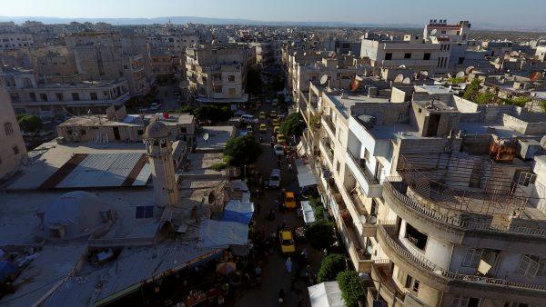 A general view taken with a drone shows part of the rebel-held Idlib city, Syria June 8, 2017. (Reuters/Ammar Abdullah/File Photo)