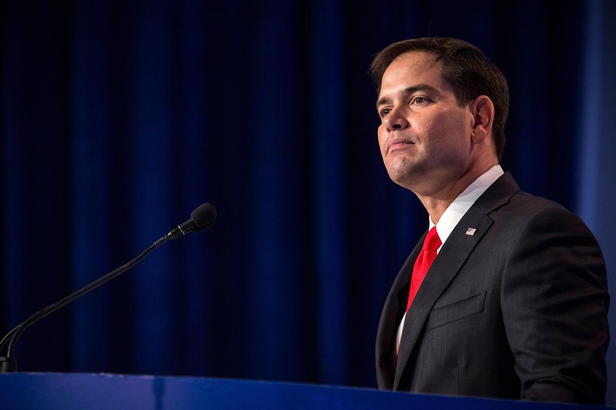 Senator Marco Rubio speaks at the 2013 Values Voter Summit, held by the Family Research Council, on October 11, 2013 in Washington, DC. (Andrew Burton/Getty Images)