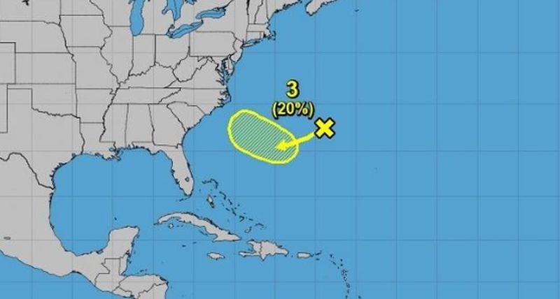 A week after Hurricane Florence crushed the Carolinas with heavy rain, flooding, and winds, the remains of the storm have a slight chance at reforming back into a cyclonic storm before hitting the region again. (NHC)