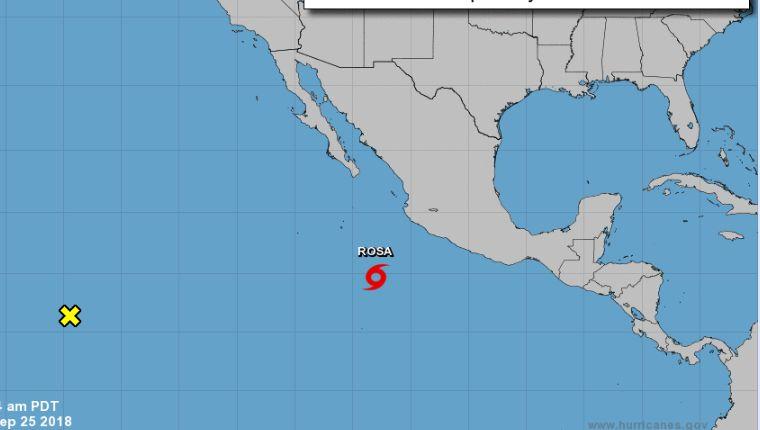 In a 9 a.m. update on Sept 25, the agency said that Rosa strengthened from a depression to a tropical storm and is 385 miles southwest of Manzanillo, Mexico. (NHC)