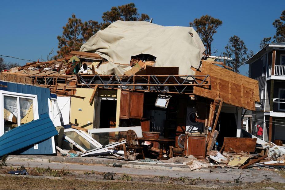 A destroyed home following Hurricane Michael in MEXICO BEACH, Fla., U.S., on Oct. 13, 2018. (Carlo Allegri/Reuters)
