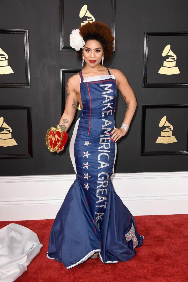 Singer Joy Villa attends the 59th GRAMMY Awards at STAPLES Center in Los Angeles, on Feb. 12, 2017. (Frazer Harrison/Getty Images)