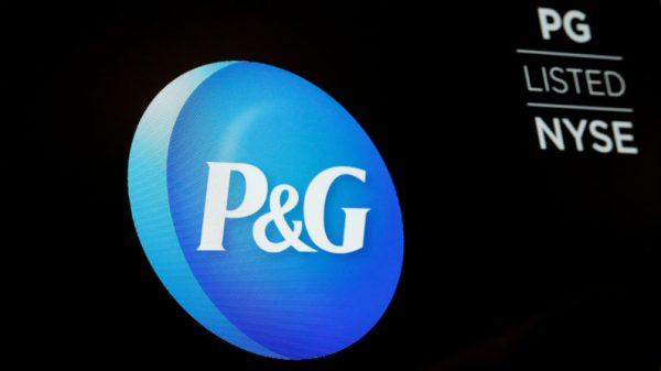 The logo for Procter & Gamble Co. is displayed on a screen on the floor of the New York Stock Exchange in New York, on June 27, 2018. (Brendan McDermid/Reuters)
