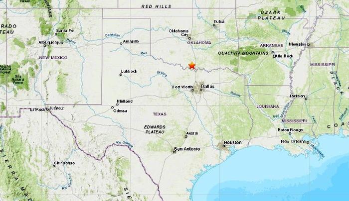 3.4 Magnitude Earthquake Hits Oklahoma Near Texas Border