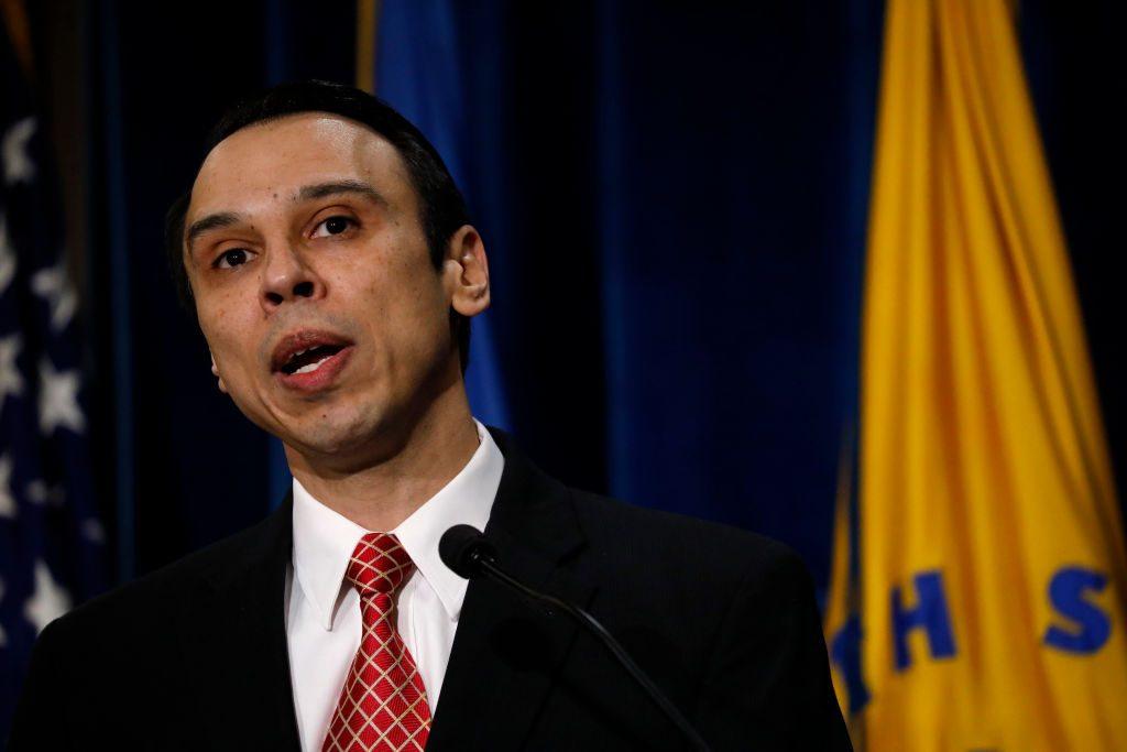 Office of Civil Rights Director Roger Severino speaks at a news conference at the Department of Health and Human Services in Washington on Jan. 18, 2018. (Aaron P. Bernstein/Getty Images)