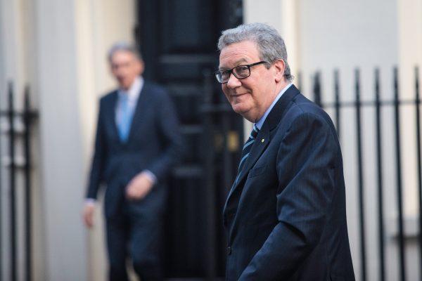 Australian High Commissioner to the United Kingdom Alexander Downer in London on January 24, 2017. (Jack Taylor/Getty Images)