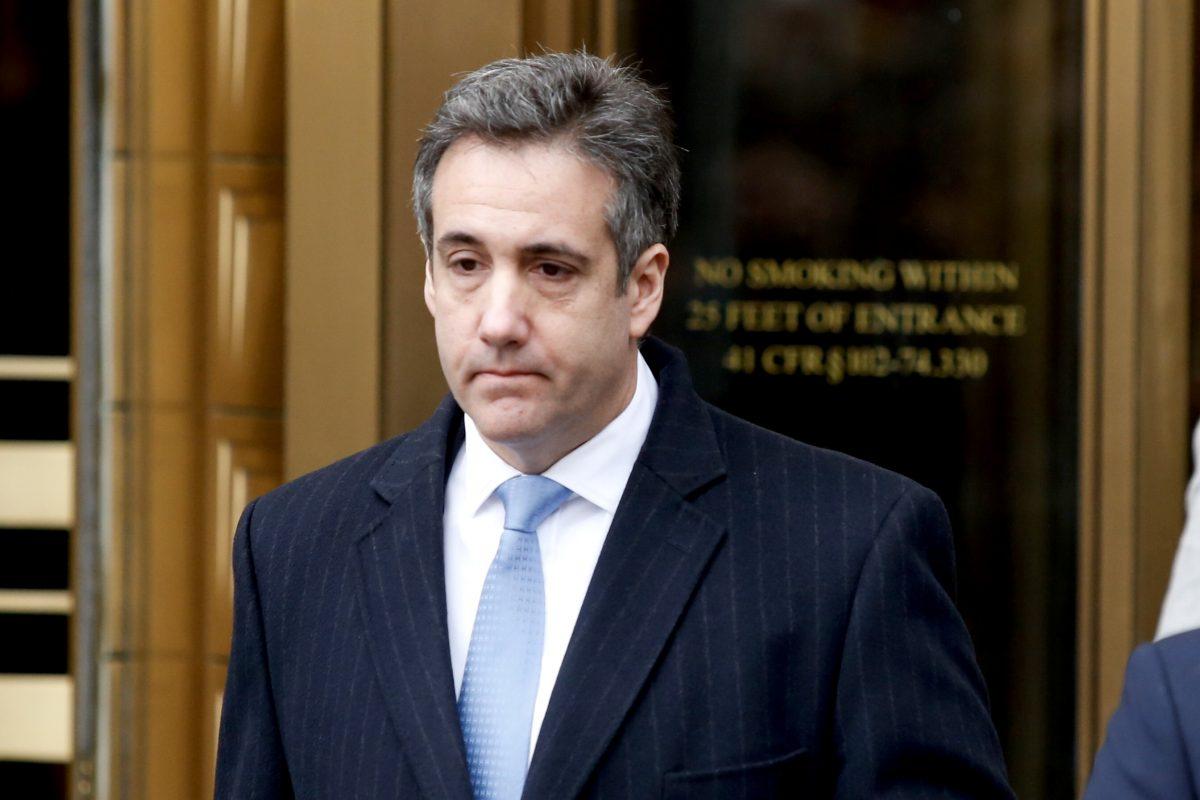 Michael Cohen leaves a federal court after his sentencing hearing in New York City on Dec. 12, 2018. (Eduardo Munoz Alvarez/Getty Images)