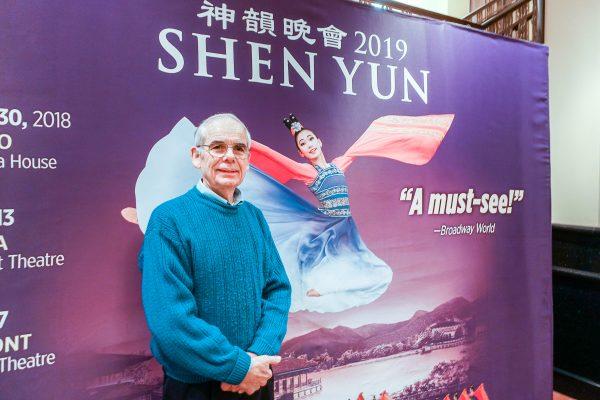 Frank Mampreian enjoyed Shen Yun Performing Arts with his family at Aurora's Paramount Theatre on Jan. 11, 2019. (Valerie Avore/The Epoch Times)