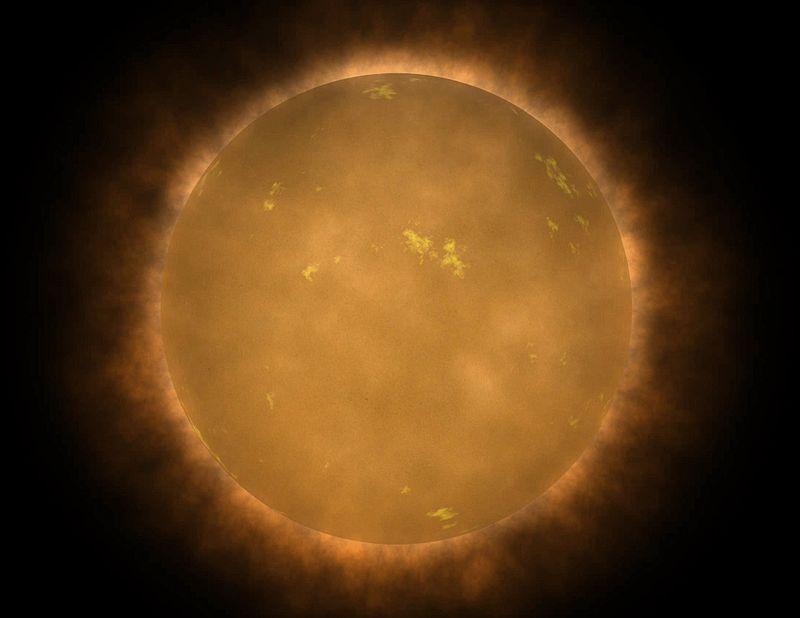 Artist's conception of a red dwarf (NASA)