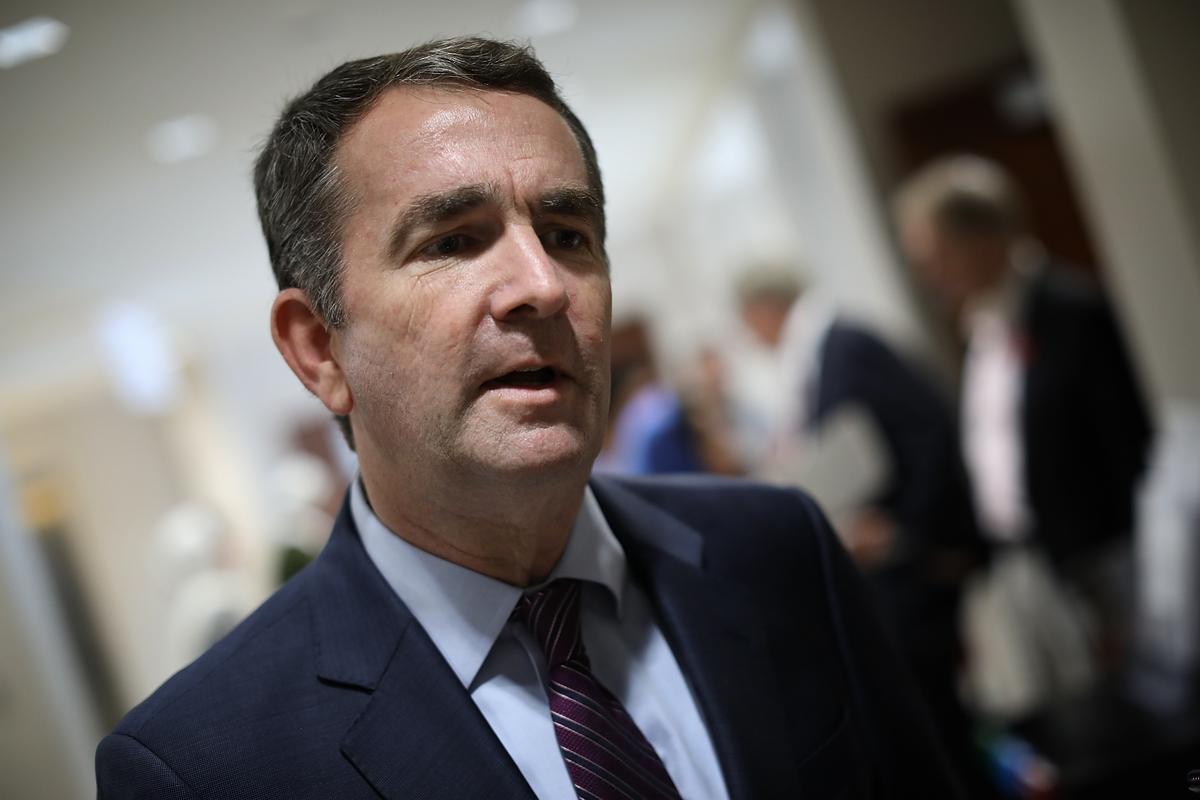 Virginia Gov. Ralph Northam, during a campaign stop at the All Dulles Area Muslim Society in 2017, is facing calls to resign after a picture showing him in blackface or a KKK outfit emerged on Feb. 1, 2019. (Photo by Win McNamee/Getty Images)