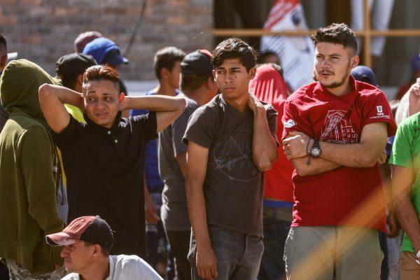 Hundreds of Central Americans, part of a migrant caravan, are staying in an old factory in Piedras Negras, Mexico, on Feb. 15, 2019. (Charlotte Cuthbertson/The Epoch Times)