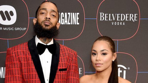 Nipsey Hussle and Lauren London arrive at the Warner Music Group Pre-Grammy Celebration at Nomad Hotel Los Angeles in Los Angeles, Calif., on Feb. 7, 2019. The rapper was shot dead in late March. (Gregg DeGuire/Getty Images)