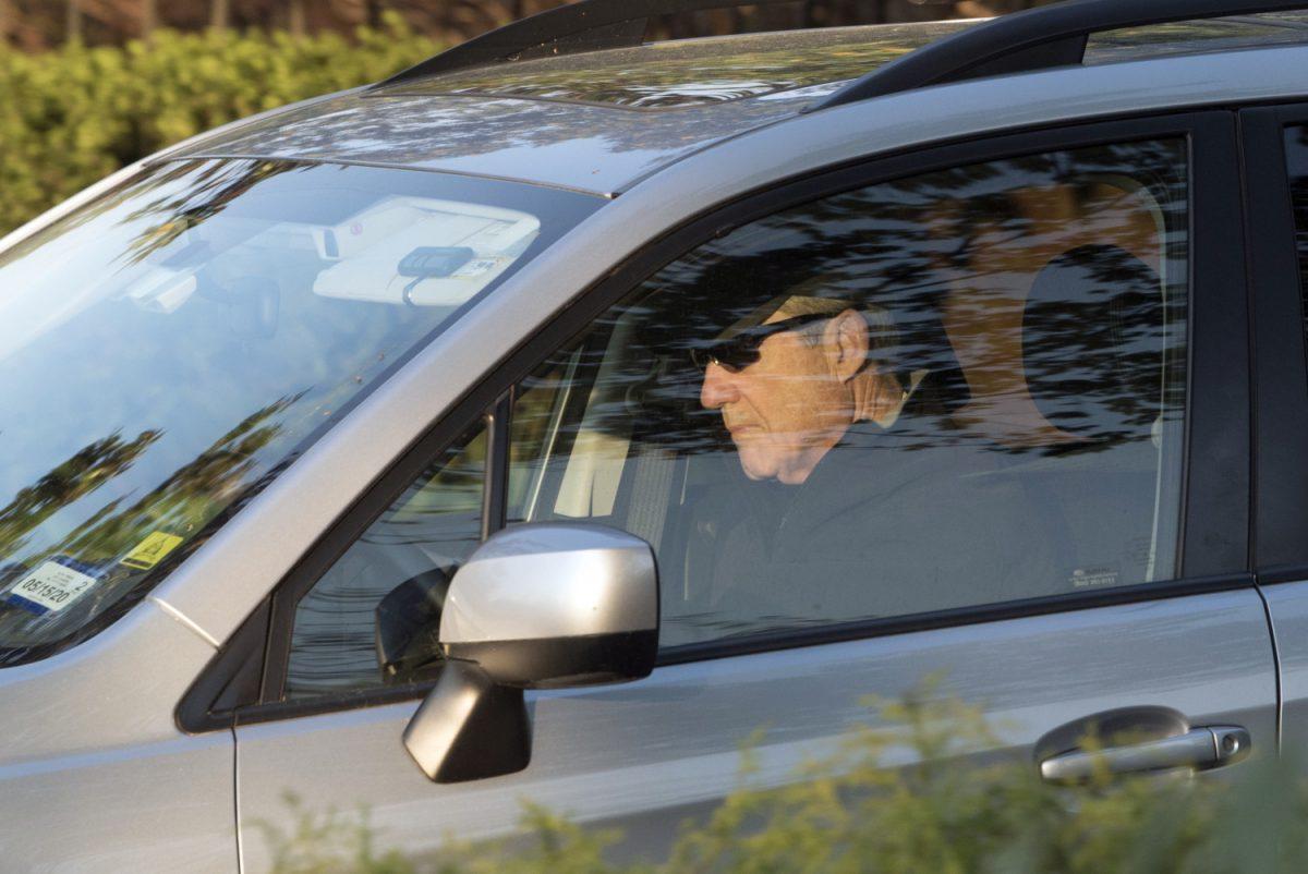 Special counsel Robert Mueller drives away from his Washington home, on April 17, 2019. (Kevin Wolf/AP Photo)