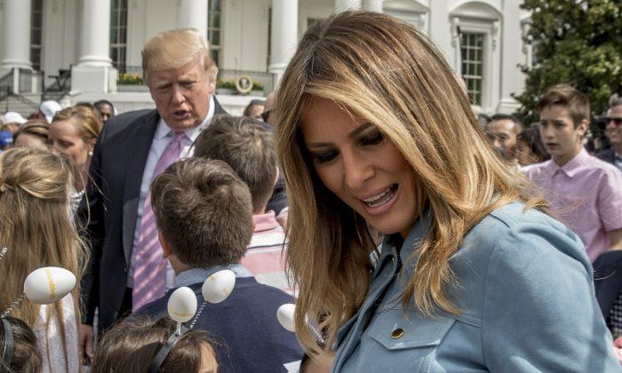 Trump Tells Child at White House Easter Egg Roll: The Wall Is ‘Being Built Now’