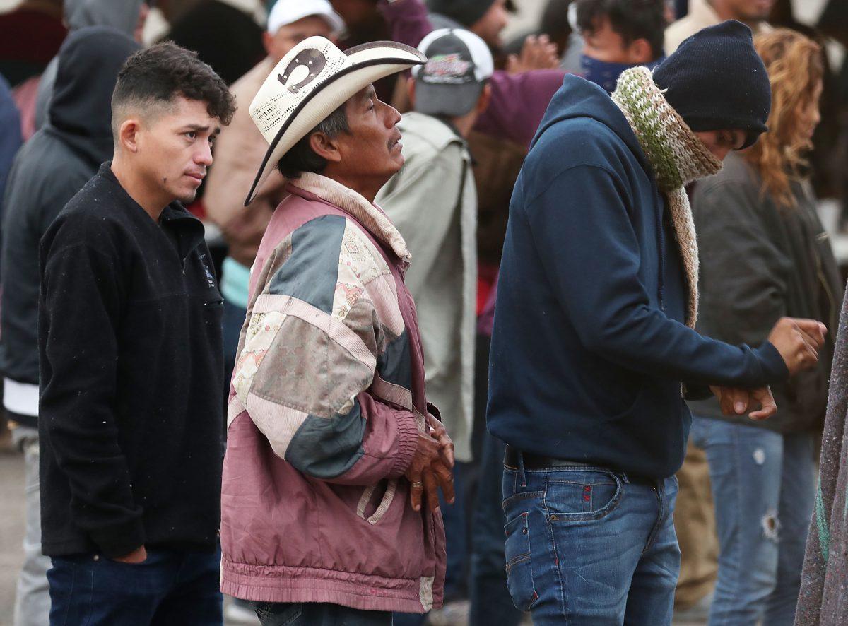Migrants, most of whom are part of a recently arrived caravan, at a migrant hostel in Piedras Negras, Mexico, on Feb. 9, 2019. (Joe Raedle/Getty Images)