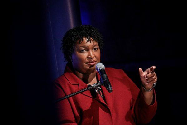 Former Georgia gubernatorial candidate Stacey Abrams speaks during a conversation about criminal justice reform at the New York Public Library in New York City, on April 10, 2019. ( Drew Angerer/Getty Images)