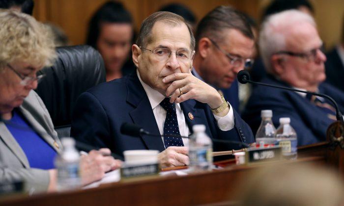 Video Shows Top Democrat Jerrold Nadler Nearly Faint at Press Conference