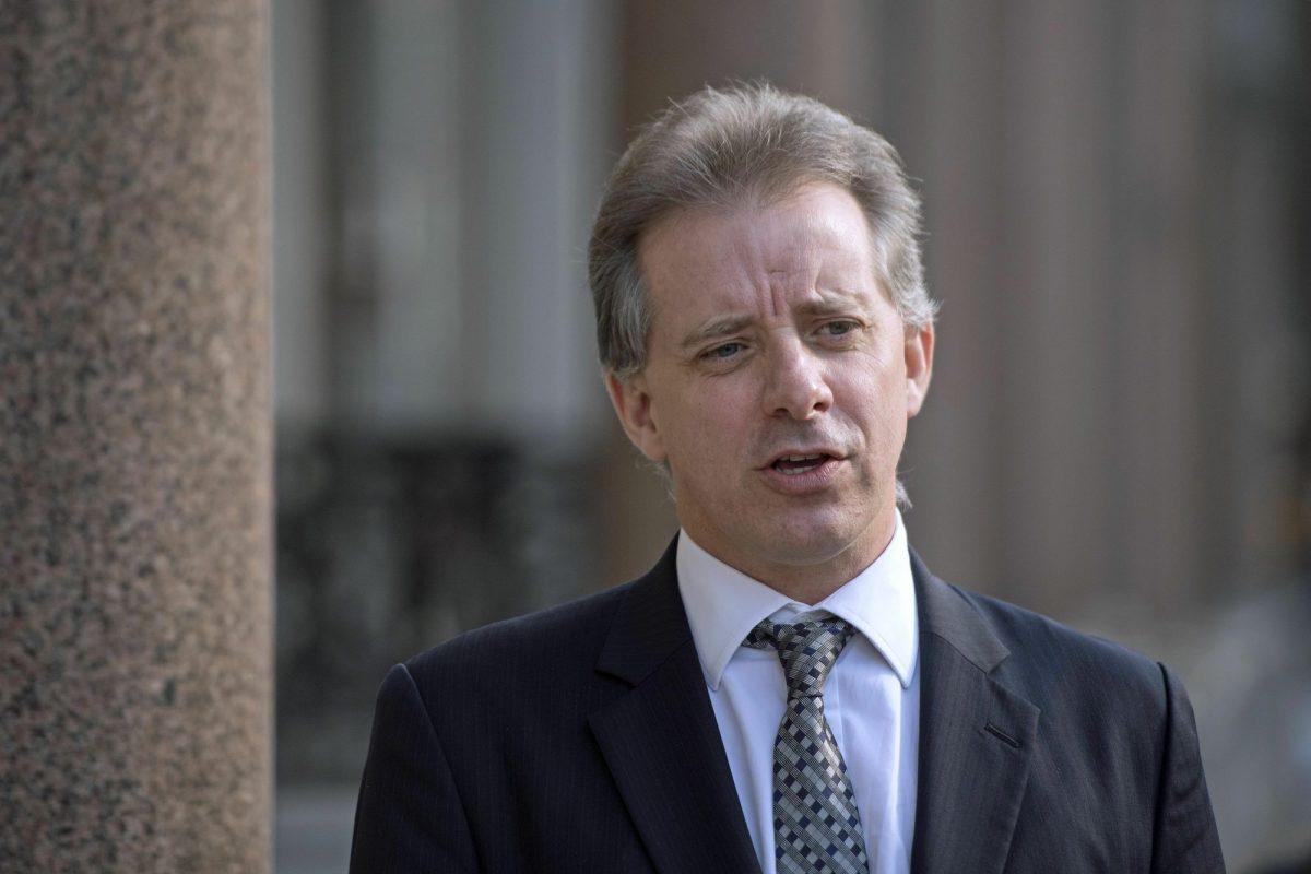 Christopher Steele, former British intelligence officer in London where he has spoken to the media for the first time on March 7, 2017. (Victoria Jones/PA via AP)