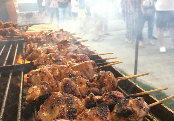Barbecued meats are an island specialty; some of the best can be found at Chamorro Village. (Courtesy of Guam Visitors Bureau)