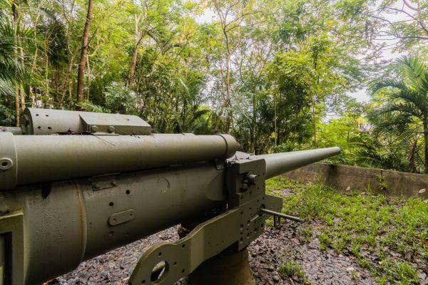The Piti Guns, the site of three Japanese coastal defense guns in the War in the Pacific National Historical Park in Piti, Guam. (Shutterstock)