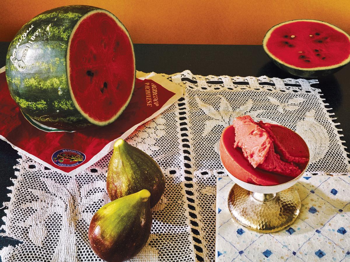 Wild Fig and Watermelon Sorbet