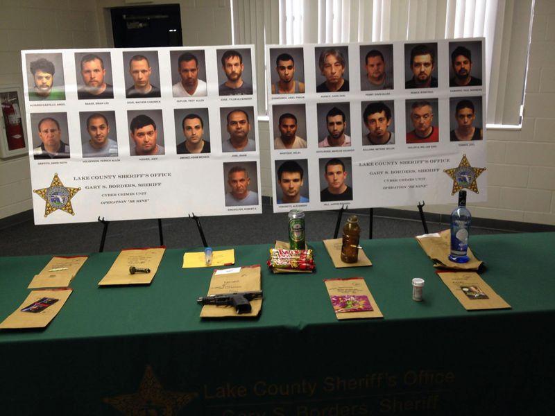 Child Sex Suspects. (Lake County Sheriff's Office)