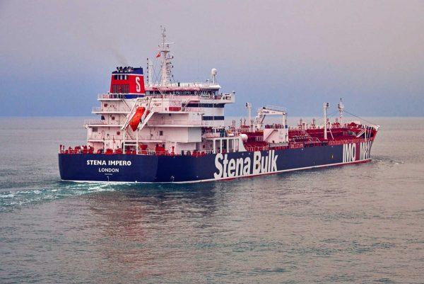Undated handout photograph shows the Stena Impero, a British-flagged vessel owned by Stena Bulk, at an undisclosed location, obtained by Reuters on July 19, 2019. (Stena Bulk/via Reuters)