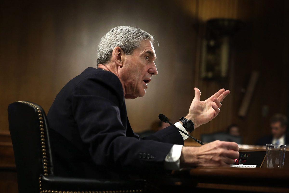 Federal Bureau of Investigation (FBI) Director Robert Mueller testifies during a hearing before the Senate Judiciary Committee on Capitol Hill in Washington on June 19, 2013. (Alex Wong/Getty Images)
