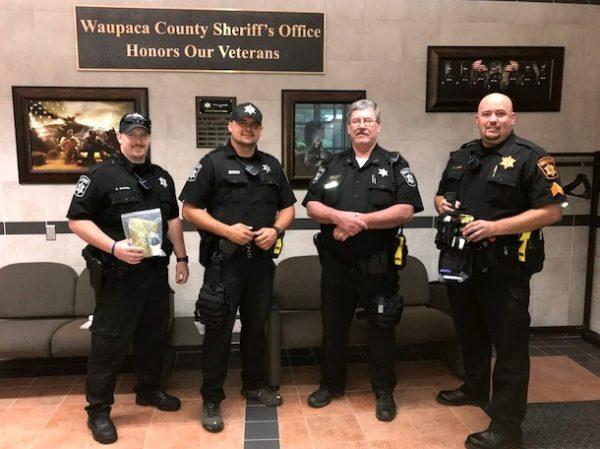 Officers from the Waupaca County Sheriff's Office. (Courtesy of the Waupaca Country Sheriff's Office)