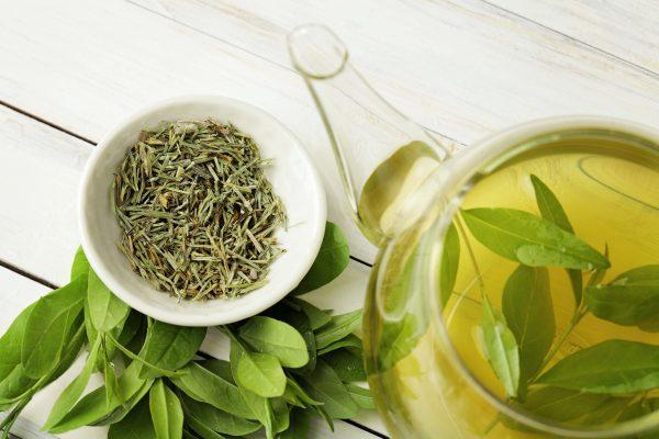 Green tea has a compound that has been well-studied for its many effects in the body, including reducing stress. (KMNPhoto/Shutterstock)