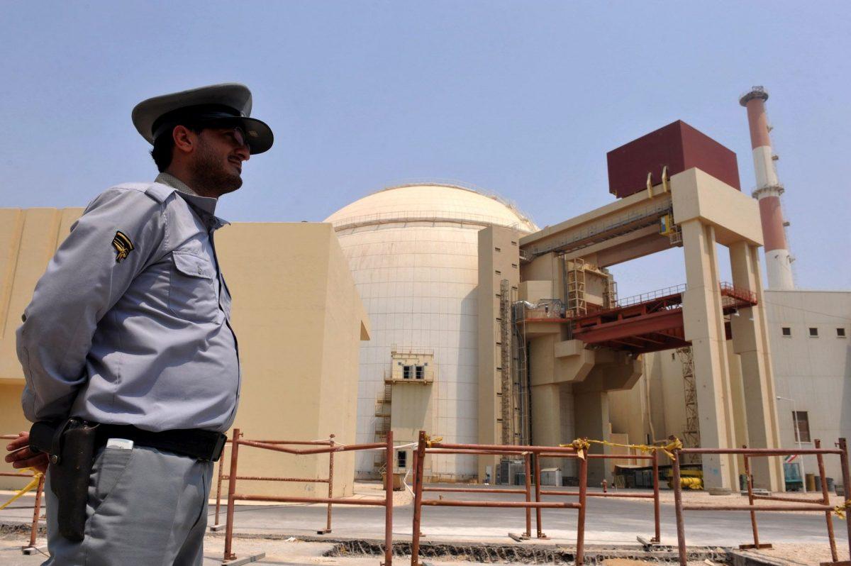This handout image shows a view of the reactor building at the Russian-built Bushehr nuclear power plant as the first fuel is loaded, on August 21, 2010.  (IIPA via Getty Images)