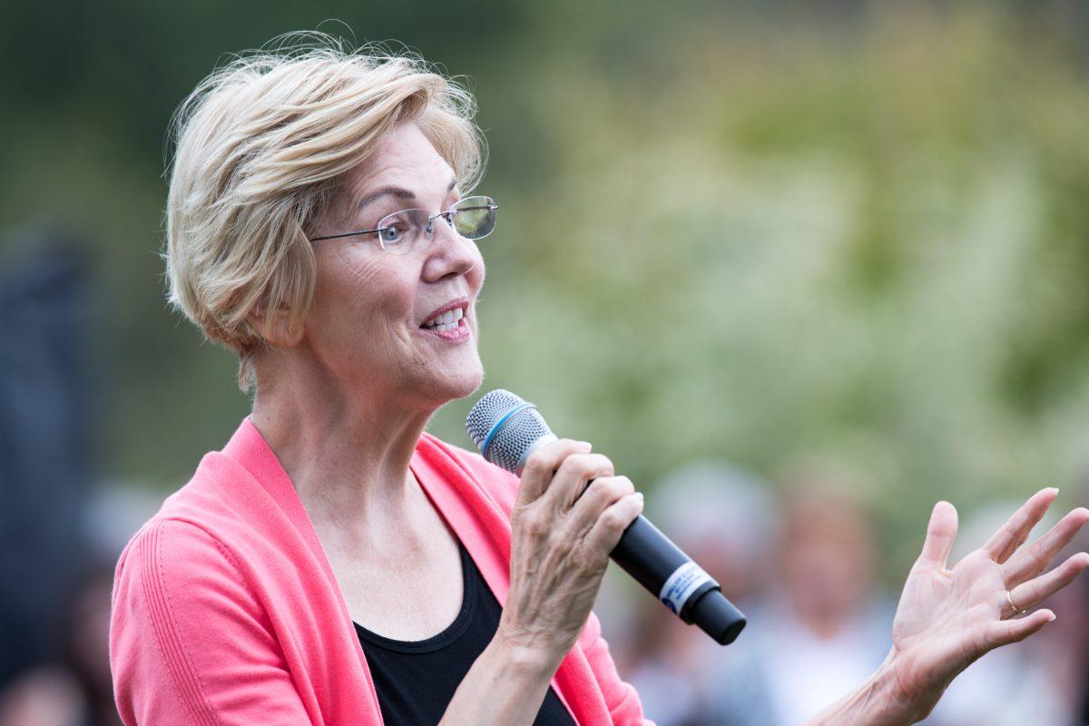 Democratic presidential candidate Sen. Elizabeth Warren (D-Mass.) on the campaign trail on Sept. 2, 2019. (Scott Eisen/Getty Images)