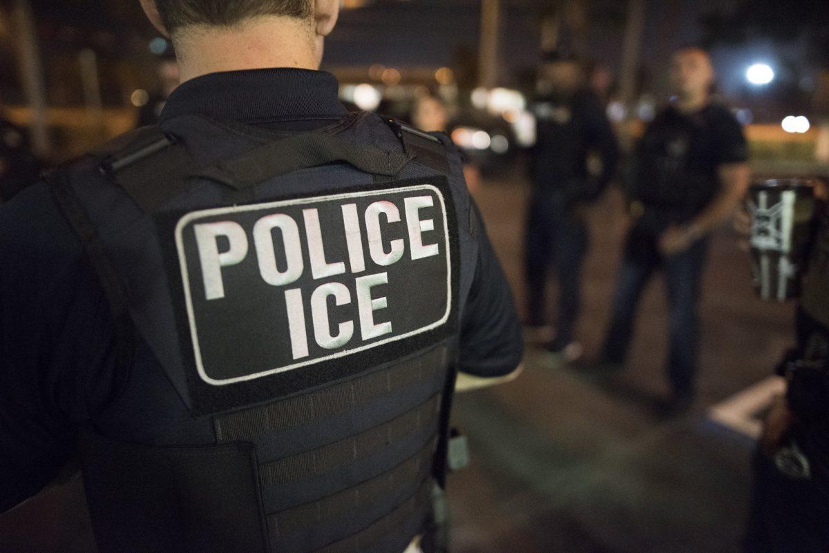 Immigration and Customs Enforcement agents at work in a file photograph. (ICE)