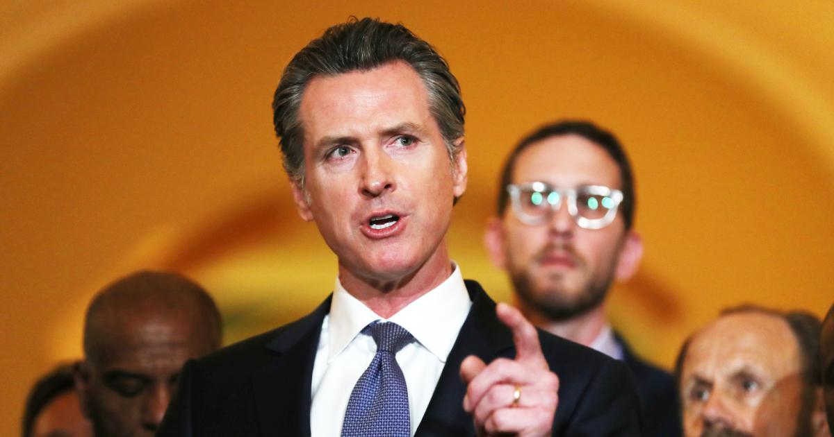 California Gov. Gavin Newsom speaks during a news conference at the California State Capitol in Sacramento, California on March 13, 2019. (Justin Sullivan/Getty Images)