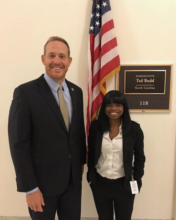 Diamond Gibson interned for Rep. Ted Budd (R-N.C) this past summer. (Courtesy of Diamond Gibson)