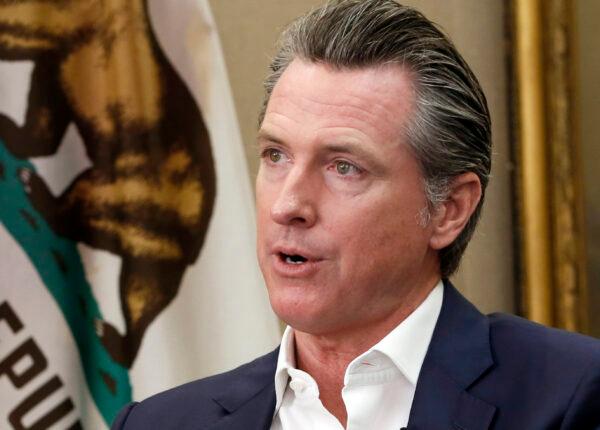 California Gov. Gavin Newsom during an interview in his office at the Capitol in Sacramento, Calif., on Oct. 8, 2019. (Rich Pedroncelli/AP Photo)