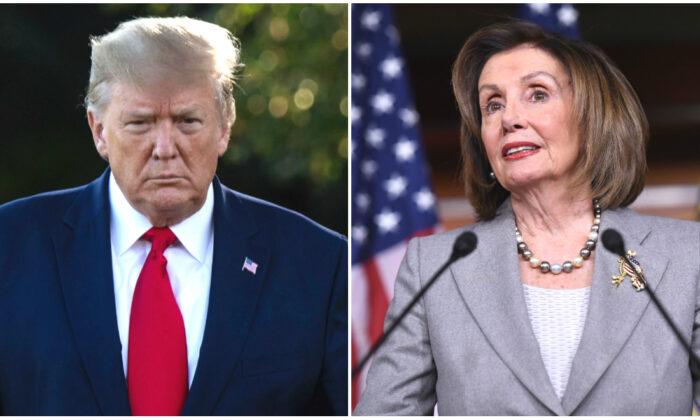 Trump Says Pelosi, Schumer Want to Meet on Pandemic Relief Bill