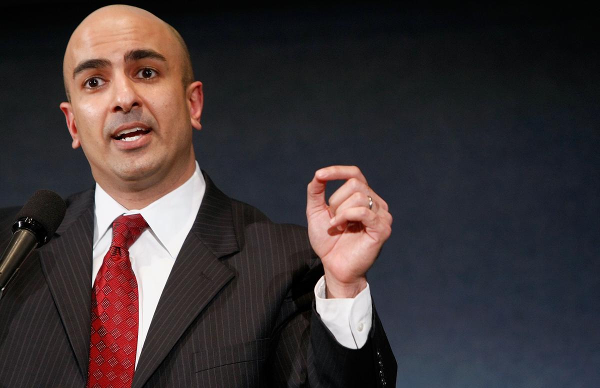 Minneapolis Federal Reserve President Neel Kashkari, who at the time served as Interim Assistant Secretary for Financial Stability, delivers remarks during the Office of Thrift Supervision's National Housing Forum at the National Press Club in Washington on Dec. 8, 2008. (Chip Somodevilla/Getty Images)
