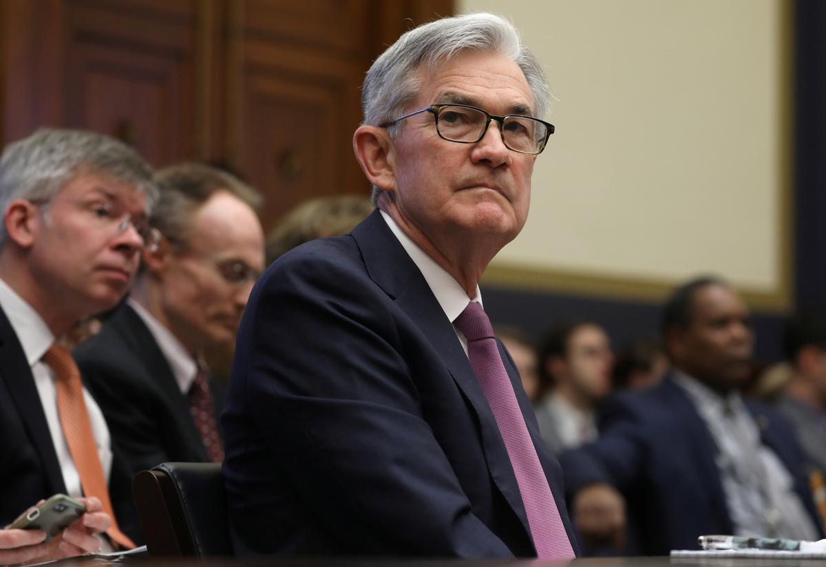 Federal Reserve Board Chairman Jerome Powell testifies before the House Financial Services Committee during a hearing featuring the semi-annual Monetary Policy Report on Capitol Hill in Washington on Feb. 11, 2020. (Reuters/Leah Millis)