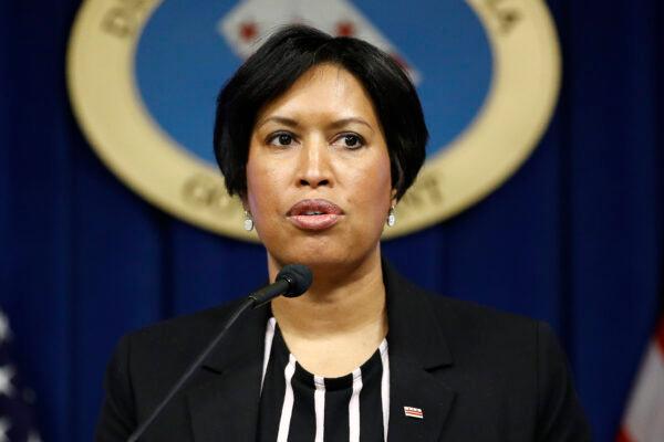 District of Columbia Mayor Muriel Bowser speaks at a news conference in Washington on March 7, 2020, to announce the first presumptive positive case of the COVID-19 coronavirus. (Patrick Semansky/AP Photo)