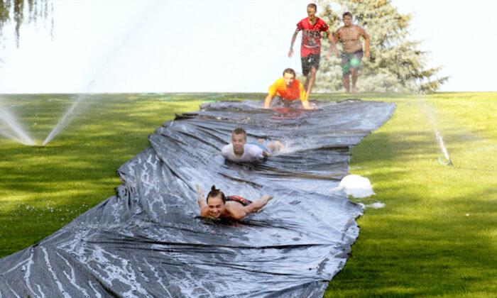 94-Year-Old Woman Makes a Splash on Slip-N-Slide, and the Video Becomes Viral Sensation
