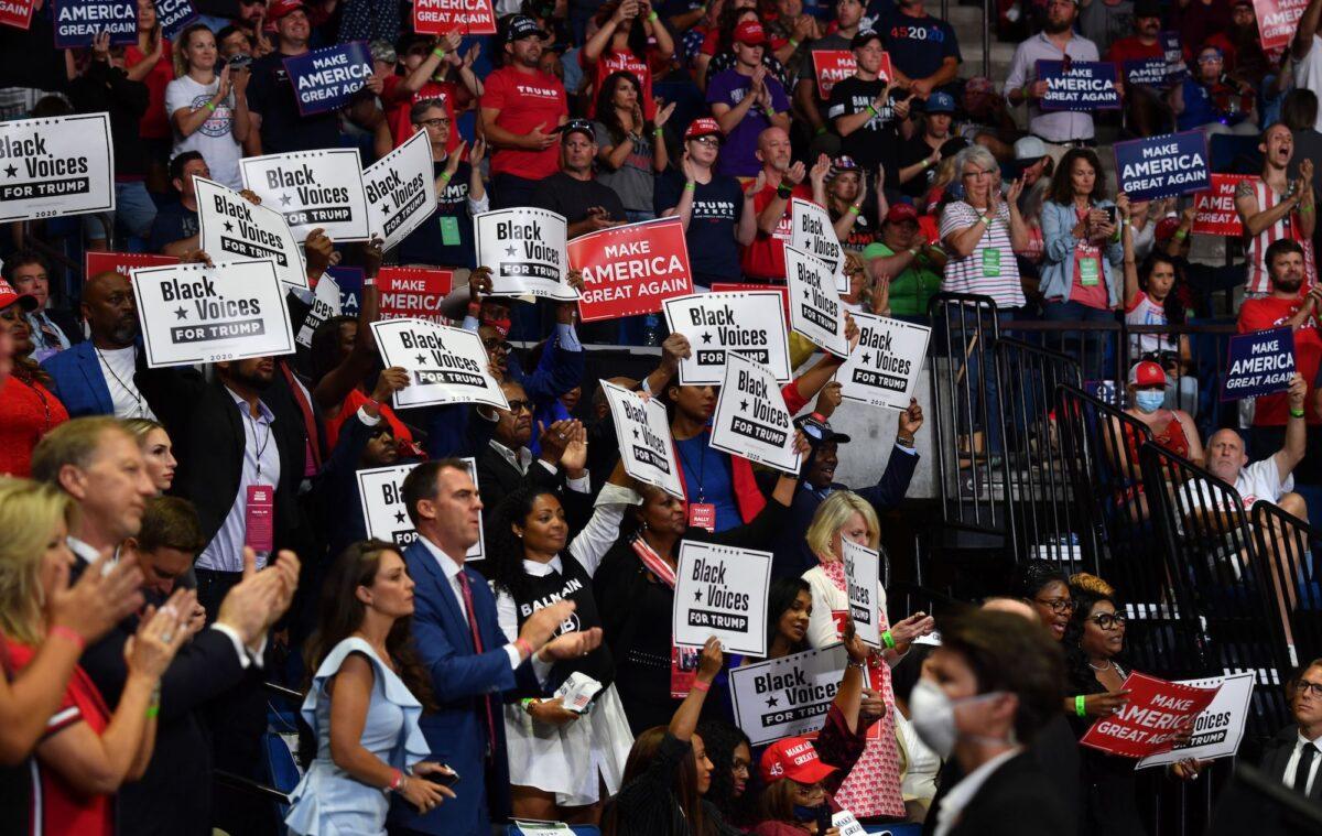 Gov. Kevin Stitt attends a Trump campaign rally in Tulsa, Okla., on June 20, 2020. (Nicholas Kamm/AFP/Getty Images)
