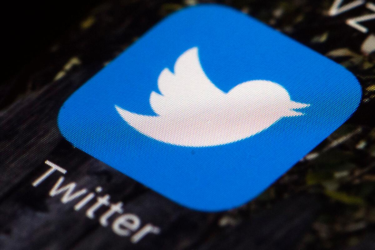 A Twitter app icon on a cell phone in a file photo. (Matt Rourke/AP Photo)