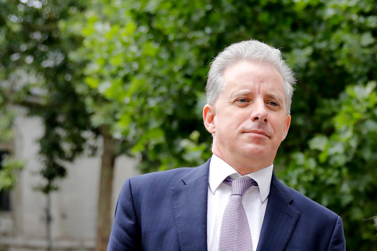 Former UK intelligence officer Christopher Steele in London on July 24, 2020. Steele refused an offer of $1 million from the FBI to corroborate the allegations in the 2016 dossier he produced with funding by Hillary Clinton's campaign and the Democratic National Committee. (Tolga Akmen/AFP via Getty Images)